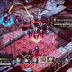 A character considers a move in a strategy game.